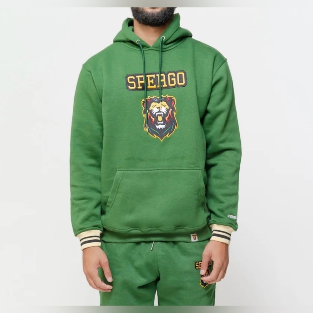NWT Spergo Ryan Varsity Green Hoodie Sz M